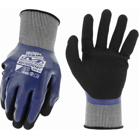 Mechanix Wear SpeedKnit Shield C4 Waterproof Cut Resistant Gloves (Medium, Blue) S2EE-03-008